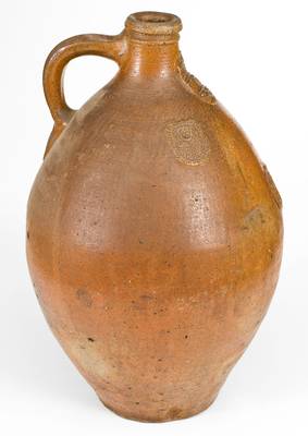 Exceptional Large German Bellarmine / Beardman Stoneware Jug, 16th or 17th century