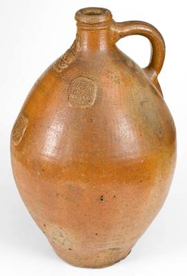 Exceptional Large German Bellarmine / Beardman Stoneware Jug, 16th or 17th century