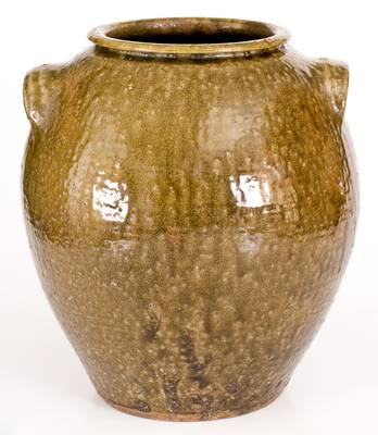 Very Fine 5 Gal. Daniel Seagle, Vale, North Carolina Stoneware Jar, c1840