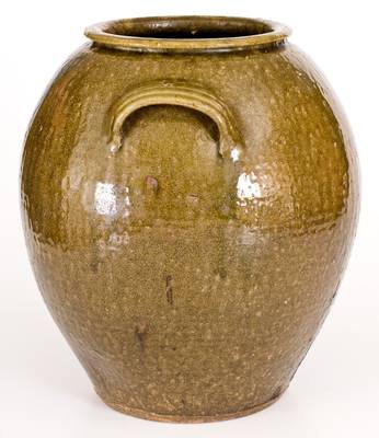 Very Fine 5 Gal. Daniel Seagle, Vale, North Carolina Stoneware Jar, c1840