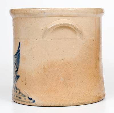 3 Gal. BRADY & RYAN / ELLENVILLE, NY Stoneware Crock w/ Pecking Chicken Design