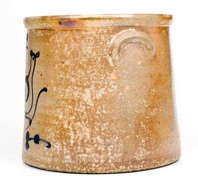 2 Gal. Stoneware Crock with Folky Bird Decoration, probably New Jersey