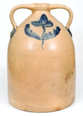 Scarce 6 Gal. M. WOODRUFF / CORTLAND, New York Double-Handled Stoneware Jug