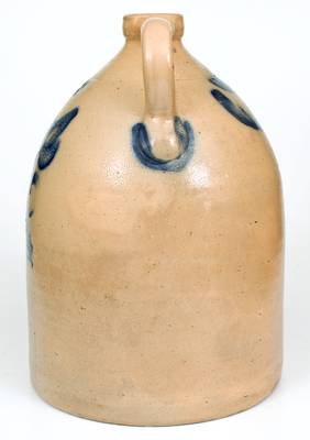 Scarce 6 Gal. M. WOODRUFF / CORTLAND, New York Double-Handled Stoneware Jug