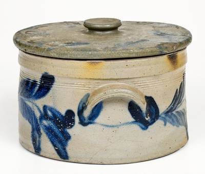 Haig or Remmey, Philadelphia, PA Stoneware Cake Crock with Baltimore Lid