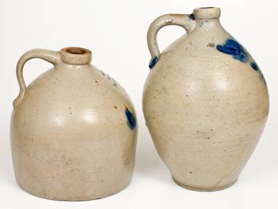 Lot of Two: New Jersey Stoneware Jugs incl. A. J. BUTTLER / NEW BRUNSWICK, NJ Example