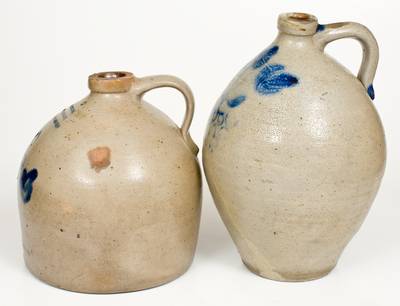 Lot of Two: New Jersey Stoneware Jugs incl. A. J. BUTTLER / NEW BRUNSWICK, NJ Example