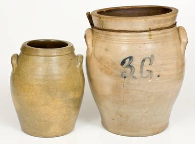 Lot of Two: Stoneware Jars incl. T. G BOONE & SONS / BROOKLYN, NY example