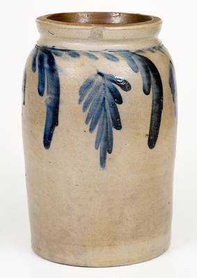 1 Gal. Remmey / Philadelphia Stoneware Jar with Cobalt Decoration