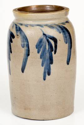 1 Gal. Remmey / Philadelphia Stoneware Jar with Cobalt Decoration