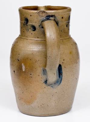 Half-Gallon Baltimore Stoneware Pitcher with Clover Decoration