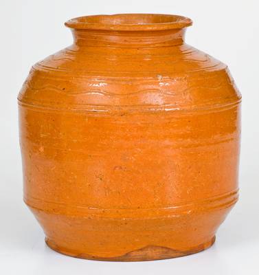 Fine Pennsylvania Redware Jar Dated 1788