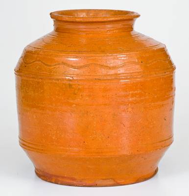 Fine Pennsylvania Redware Jar Dated 1788