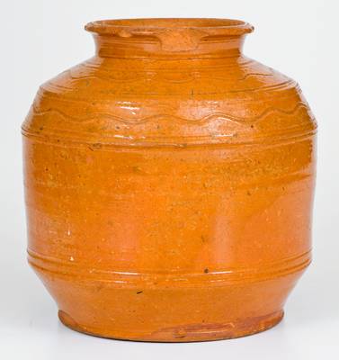 Fine Pennsylvania Redware Jar Dated 1788
