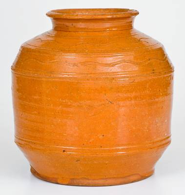 Fine Pennsylvania Redware Jar Dated 1788