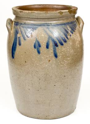 2 Gal. W. H. LEHEW & CO. / STRASBURG, VA Stoneware Jar with Floral Decoration