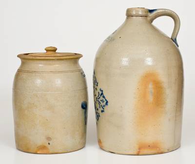 Lot of Two: Cowden Family (Harrisburg, Pennsylvania) Stoneware