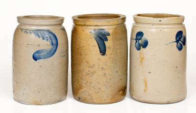Lot of Three: 1 Gal. Baltimore Stoneware Jars