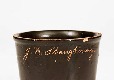 Lot of Two: Albany Slip-Glazed Stoneware incl. BROWN POTTERY Pitcher