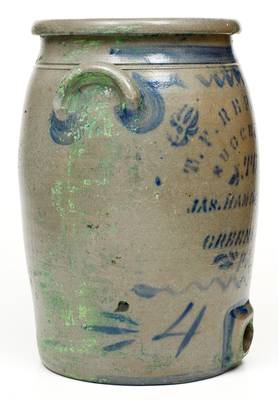 Scarce T. F. REPPERT / SUCCESSOR TO JAS. HAMILTON & CO. / GREENSBORO, PA Cooler