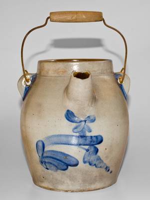 Fine SIPE, NICHOLS & CO. / WILLIAMSPORT, PA Stoneware Batter Pail with Cobalt Decoration