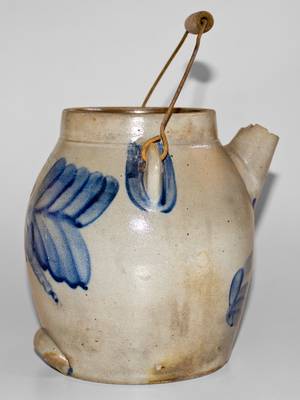 Fine SIPE, NICHOLS & CO. / WILLIAMSPORT, PA Stoneware Batter Pail with Cobalt Decoration