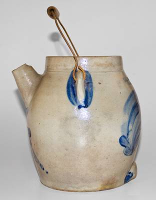 Fine SIPE, NICHOLS & CO. / WILLIAMSPORT, PA Stoneware Batter Pail with Cobalt Decoration