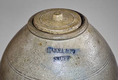 HANNA & CO SNUFF Michigan Stoneware Jar