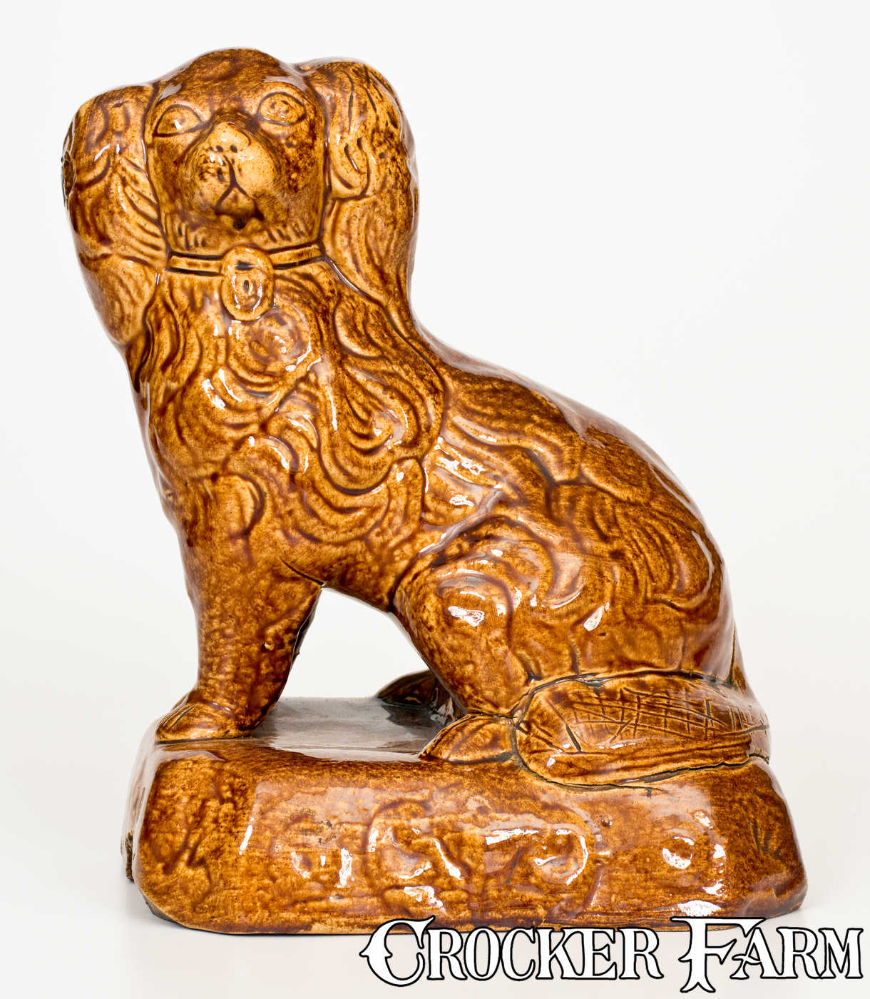 Spaniel Rockingham Rockingham-Glazed Ohio Figure of a Spaniel, second half 19th century ...