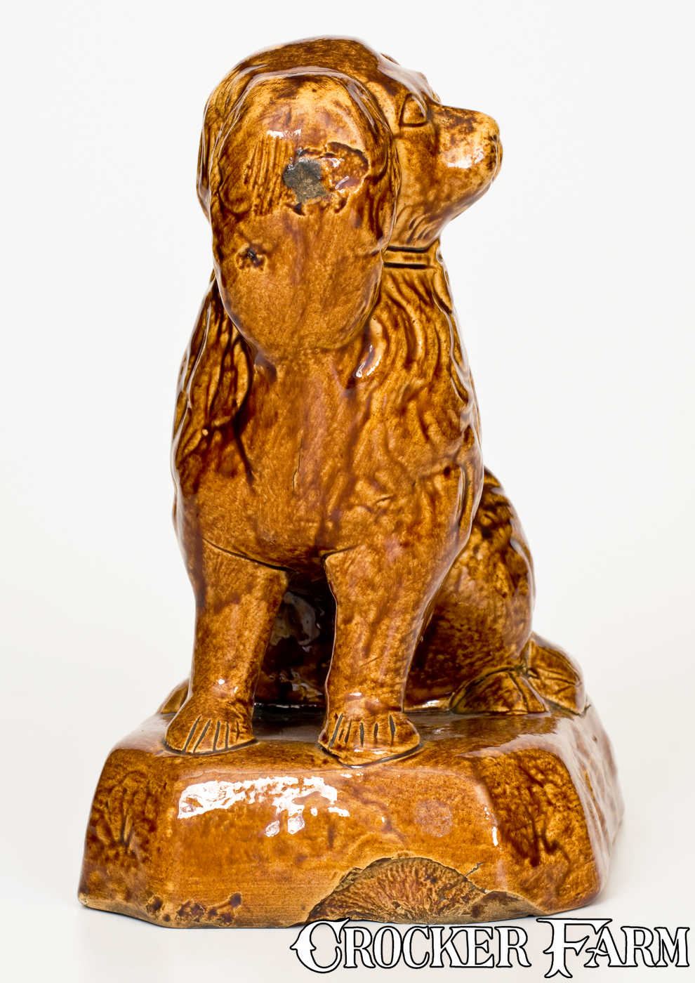 Spaniel Rockingham Rockingham-Glazed Ohio Figure of a Spaniel, second half 19th century ...