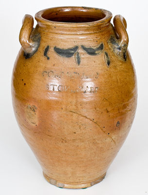 Unusual COMMERAW'S STONEWARE Jar (Lower East Side, New York City)