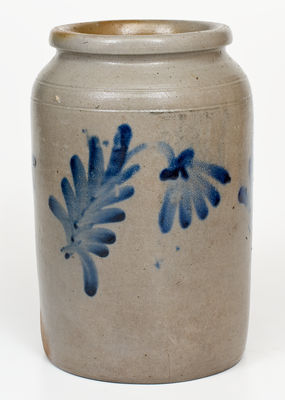 One-Gallon Stoneware Jar attrib. Henry Harrison Remmey, Philadelphia, PA, circa 1835