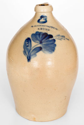 Three-Gallon T. HARRINGTON / LYONS (New York) Stoneware Jug