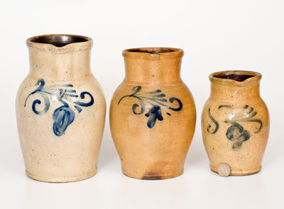 Lot of Three Pitchers by Wingender Pottery, Haddonfield, New Jersey