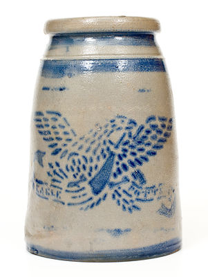 Greensboro, PA EAGLE POTTERY Stoneware Canning Jar