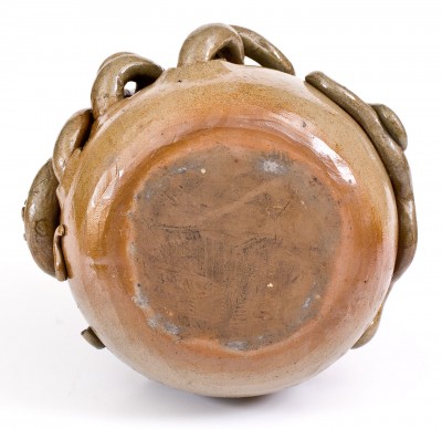 Extremely Rare and Important Anna Pottery Stoneware Snake Jug