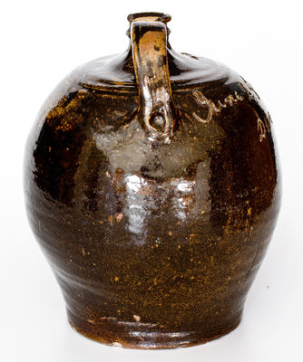 Highly Important David Drake June 28, 1854 Stoneware Jug Inscribed 