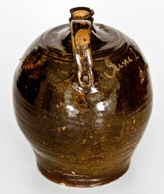 Highly Important David Drake June 28, 1854 Stoneware Jug Inscribed 
