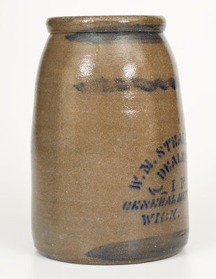 Rare WICK, West Virginia Stoneware Advertising Canning Jar