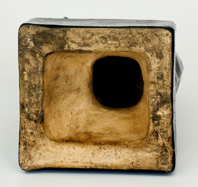 Large Blue-Glazed Figure of a Seated Cat, Ohio