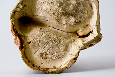 Exceptional Fulper Pottery Rockingham Raccoon Match Holder, "MADE / BY / A.H. Prall /1903" (New Jersey)