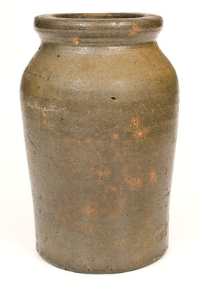 Exceedingly Rare DONALDSON (Denton County, Texas) Stoneware Jar