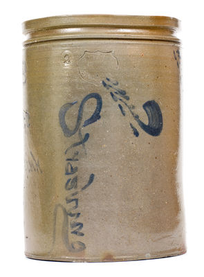 Extremely Rare and Important Shenandoah Valley Stoneware Poem Jar by D. L. Eberly.