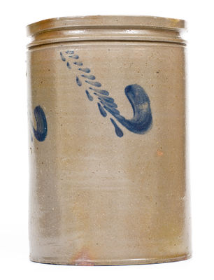 Extremely Rare and Important Shenandoah Valley Stoneware Poem Jar by D. L. Eberly.