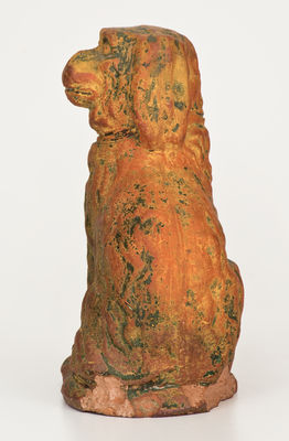 Attrib. George Wagner (Carbon County, PA) Pottery Spaniel Doorstop