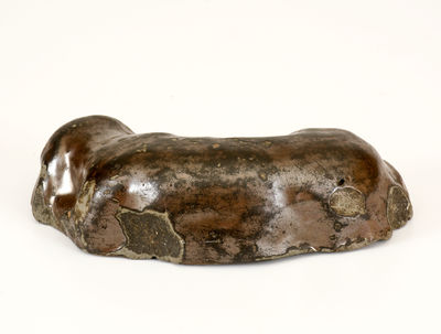 Huntingdon County, Pennsylvania Stoneware Reclining Spaniel Doorstop