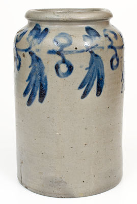 One-Gallon attrib. Henry H. Remmey (Philadelphia, PA) Stoneware Jar, c1835