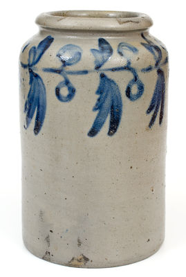 One-Gallon attrib. Henry H. Remmey (Philadelphia, PA) Stoneware Jar, c1835