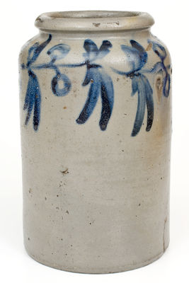 One-Gallon attrib. Henry H. Remmey (Philadelphia, PA) Stoneware Jar, c1835
