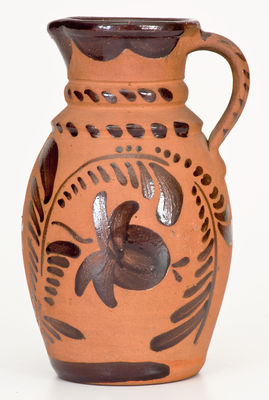 Fine Tanware Pitcher, New Geneva or Greensboro, Pennsylvania